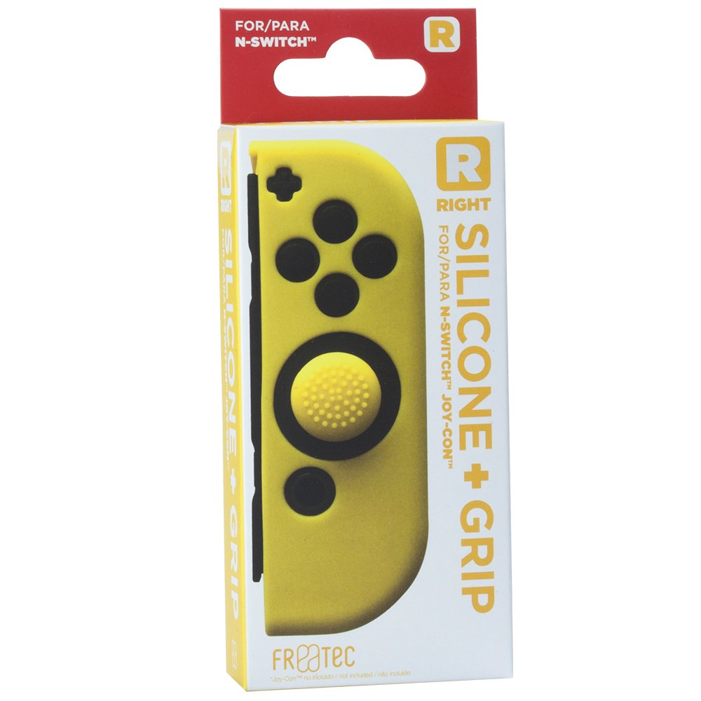 Funda Fr·Tec Silicona + Grip Joy-Con Amarillo - Con agarre ergonómico Funda Fr·Tec Silicona + Grip Joy-Con Amarillo - Con agarre ergonómico